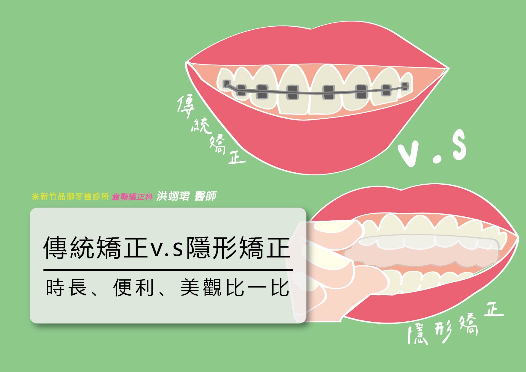 傳統金屬矯正與隱形矯正比一比